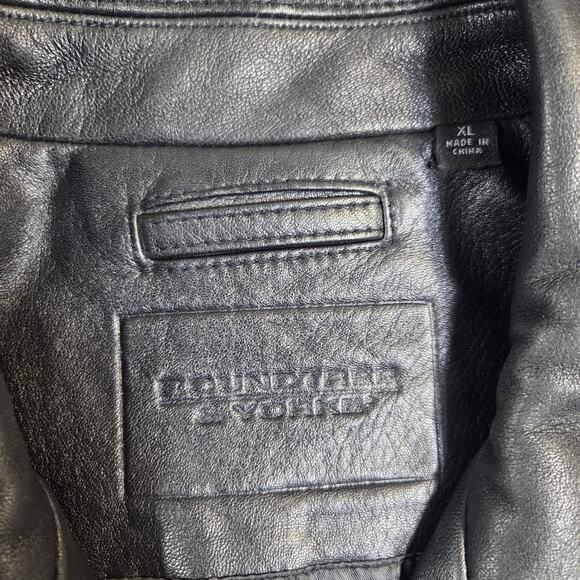 Roundtree & Yorke Burnished Lambskin Leather Jacket Coat‎ Size XL Excellent - Picture 8 of 16